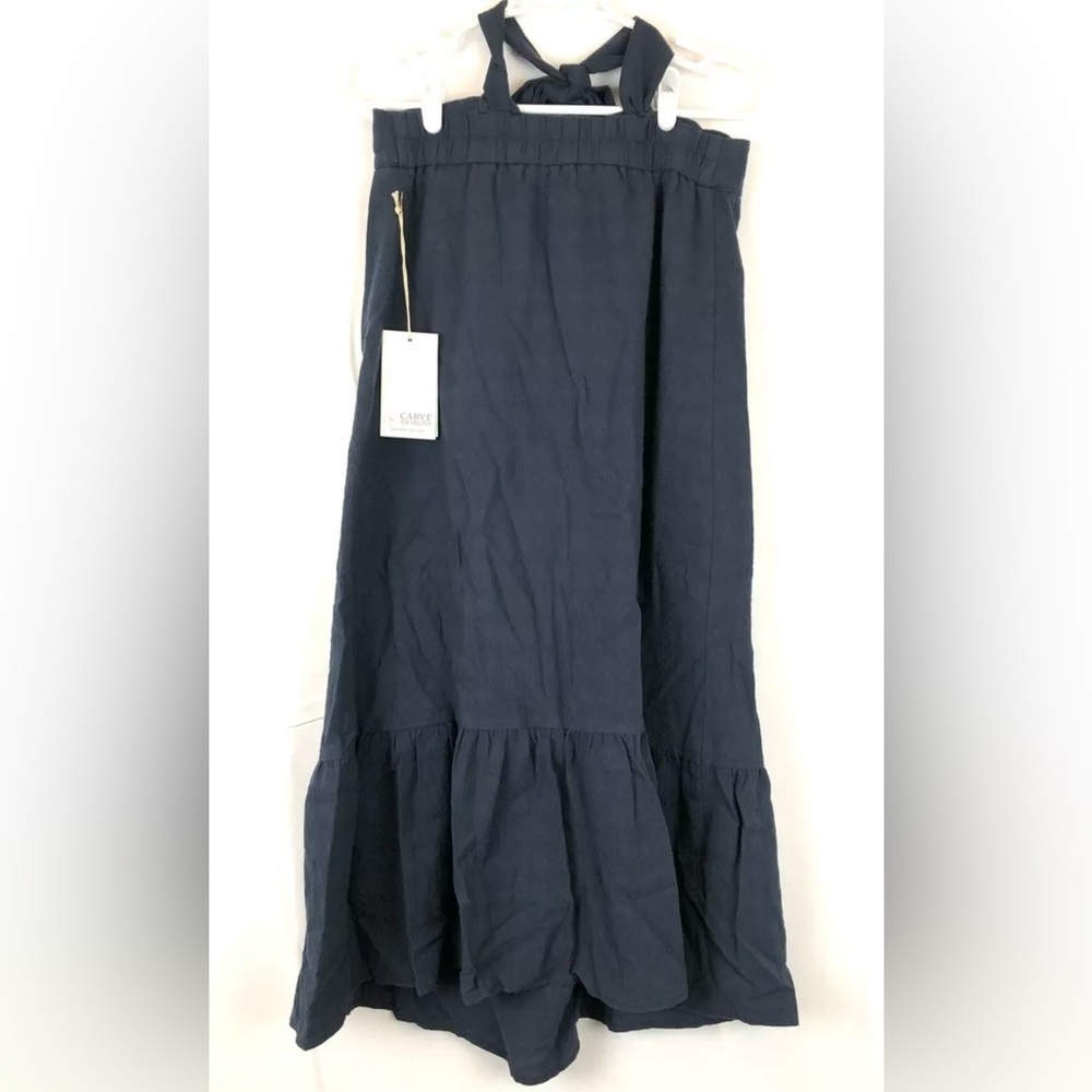 Carve Designs Women’s Rayne Dress, Navy Blue, Size XS, Wide Shoulder Straps
